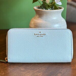 Kate Spade New York Leila Large Continental Wallet Pebble Leather - Hazy Morning